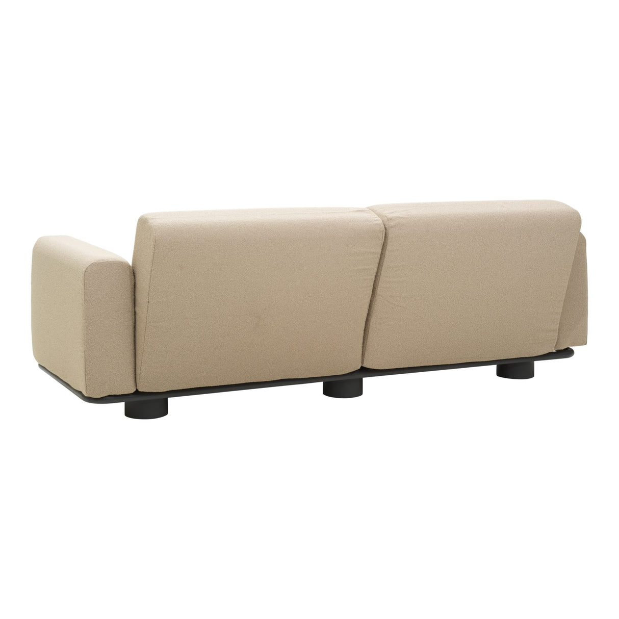 Bolster 2,5-sits Soffa 209x94 cm Antracit/Teddy Beige