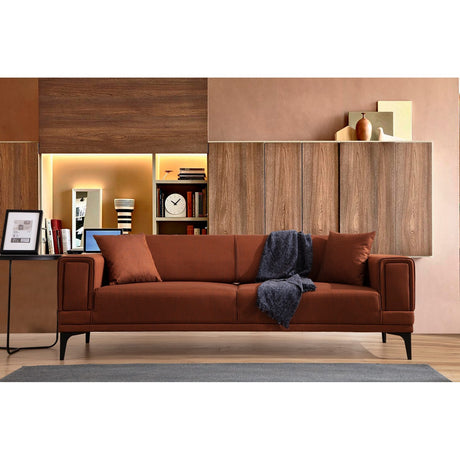 Horizon (230 x 95 x 77 cm) 3-sitssoffbädd Rio-röd