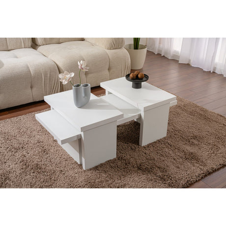 Hobart (110 x 30 x 45 cm) Soffbord Trä vit