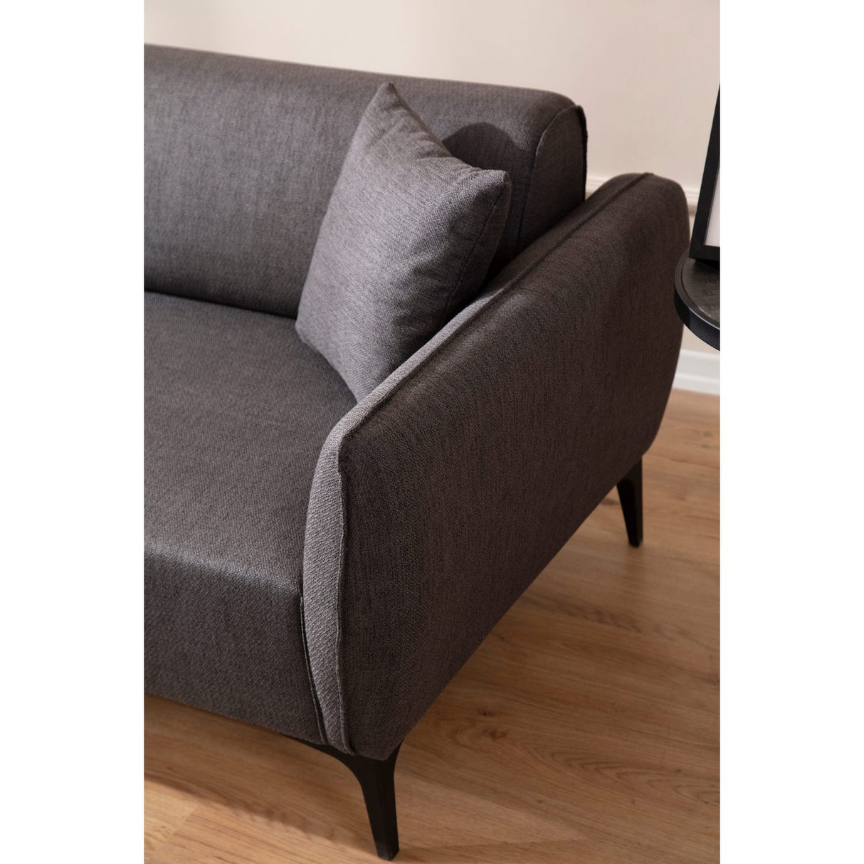 Belissimo (140-270 x 95 x 67 cm) Hörnsoffa Mörkgrå, Vänster