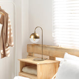 Horn (18 x 25 x 53 cm) Guld Bordslampa