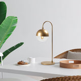 Horn (18 x 25 x 53 cm) Guld Bordslampa