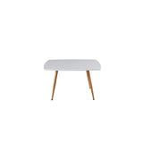 Plaza Soffbord White, 80 x 80