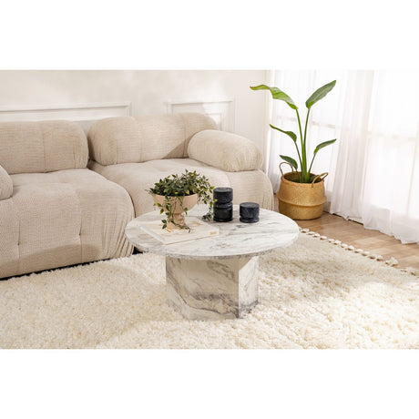 Quito (80 x 40 x 80 cm) freesia-marmor Soffbord