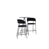Bistro, Lui Rund matgrupp Svart, Svart, ⌀60