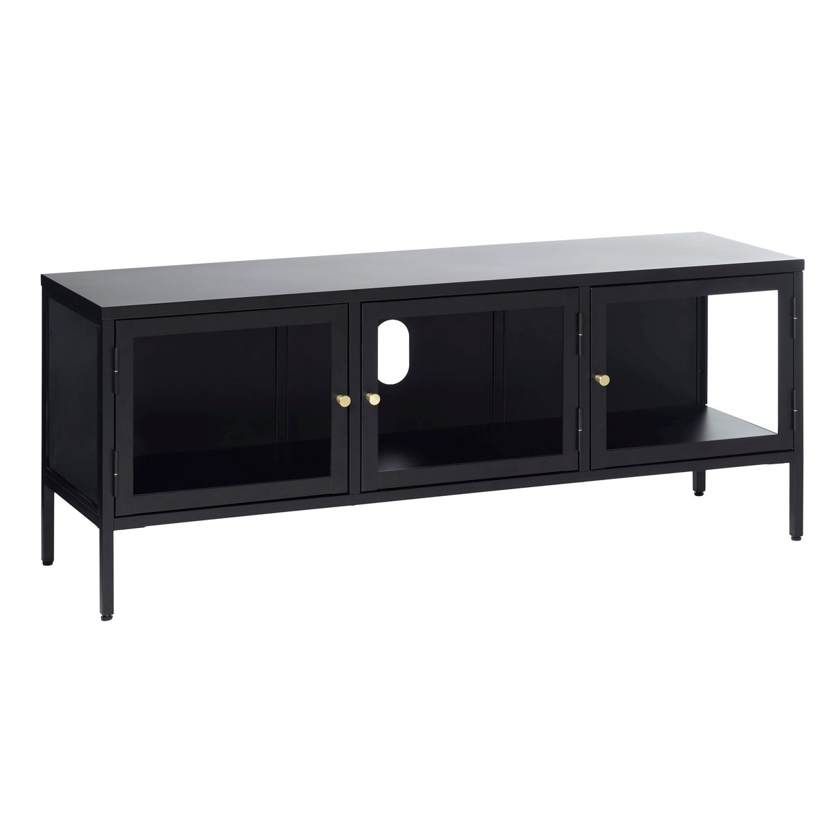 Milano Mediabänk 132 cm svart