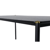 Pelle Rektangulärt matbord Svart, Fanér, 190 x 90