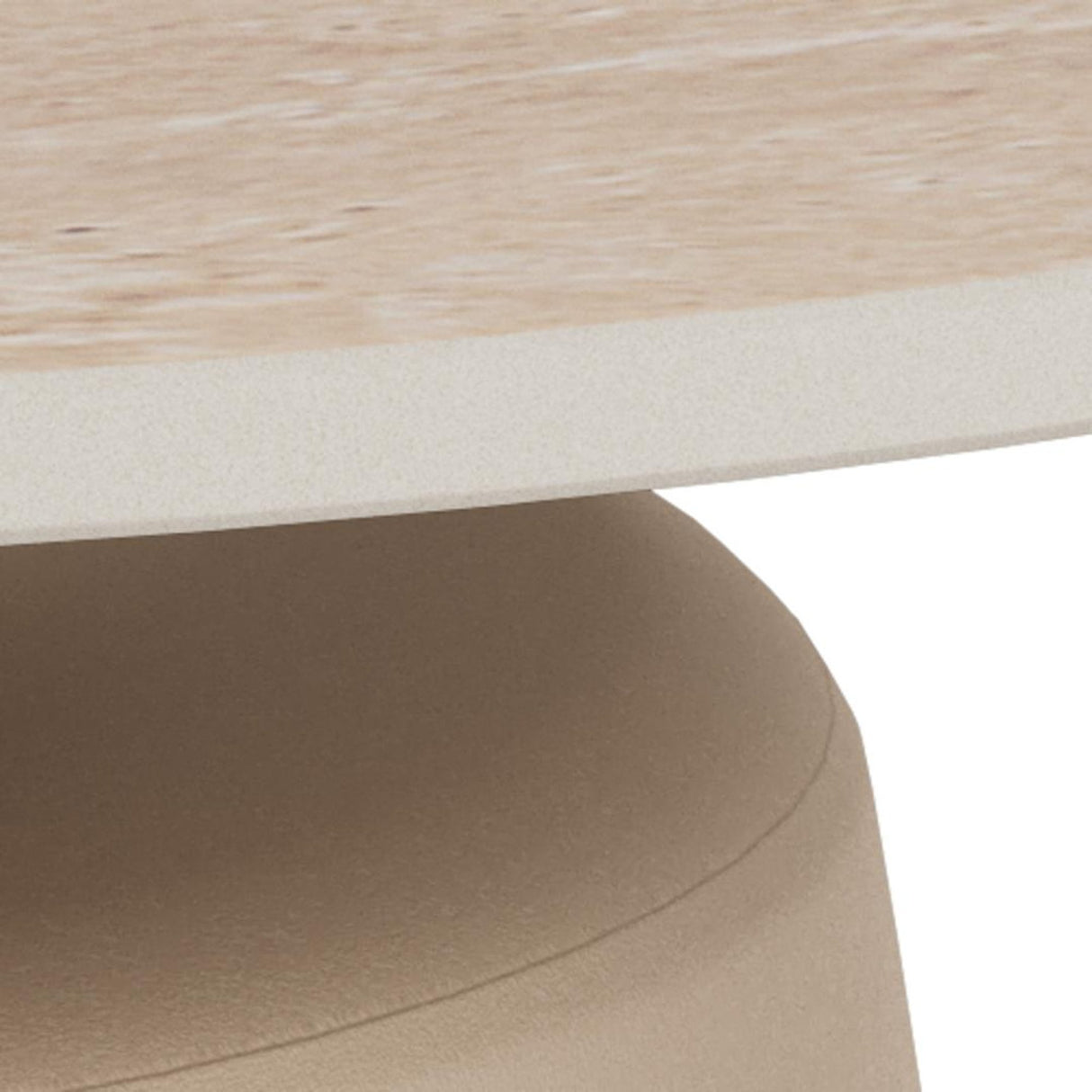 Nimbus soffbord Keramik Beige 70 cm Runt