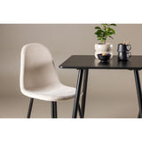 Polar, Polar Rektangulär matgrupp Beige, svart, Svart, 75 x 75