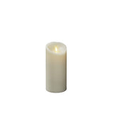 Vaxljus gräddvitt, varmvit LED timer 5h 2xC Dekorationsljus El 7,6x16,5 cm