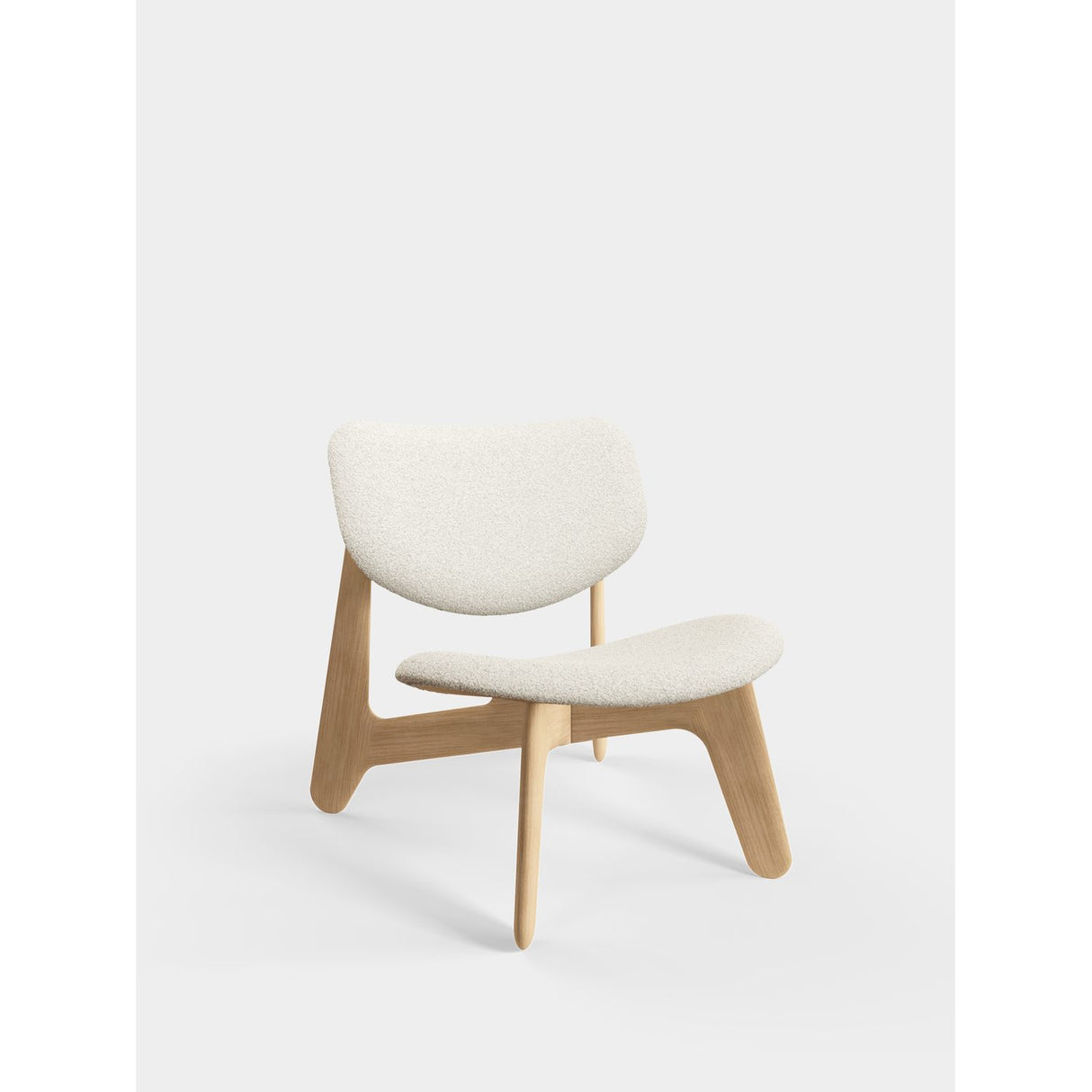 Slab Loungefåtölj Natural Elle Bright White