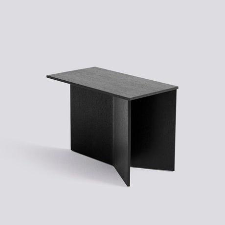 Slit avlångt L49,5 × B27,5 × H35,5 cm Sidobord Black – ekfaner med vattenbaserad lack