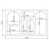 Liva 120 (120 x 74 x 37 cm) Konsol Vit