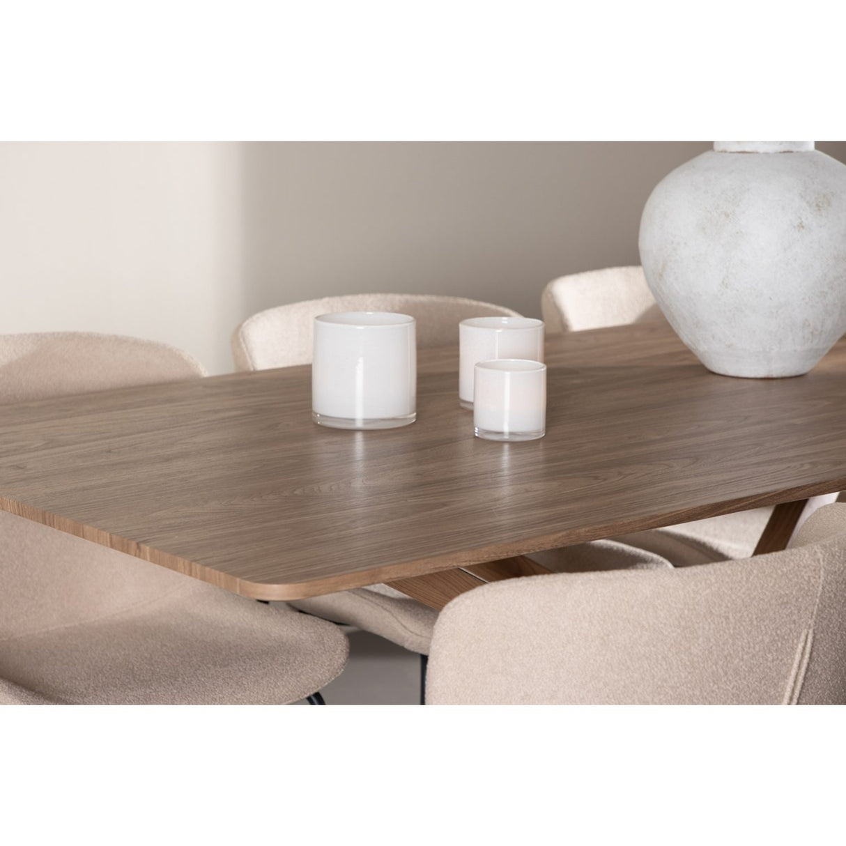 Piazza, Modesto Rektangulär matgrupp Beige,Svart, Mocka, 180 x 90