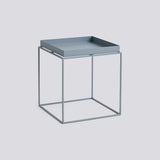 Tray Table L40 × B40 × H44 cm Brickbord Pigeon blue, Pigeon blue – pulverlackerat stål