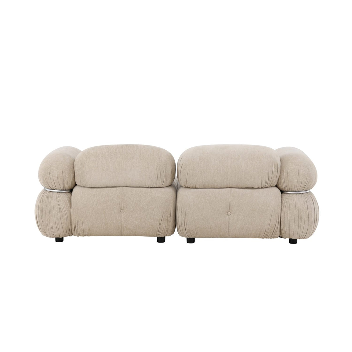 Mika 2-sitssoffa Beige, Silver