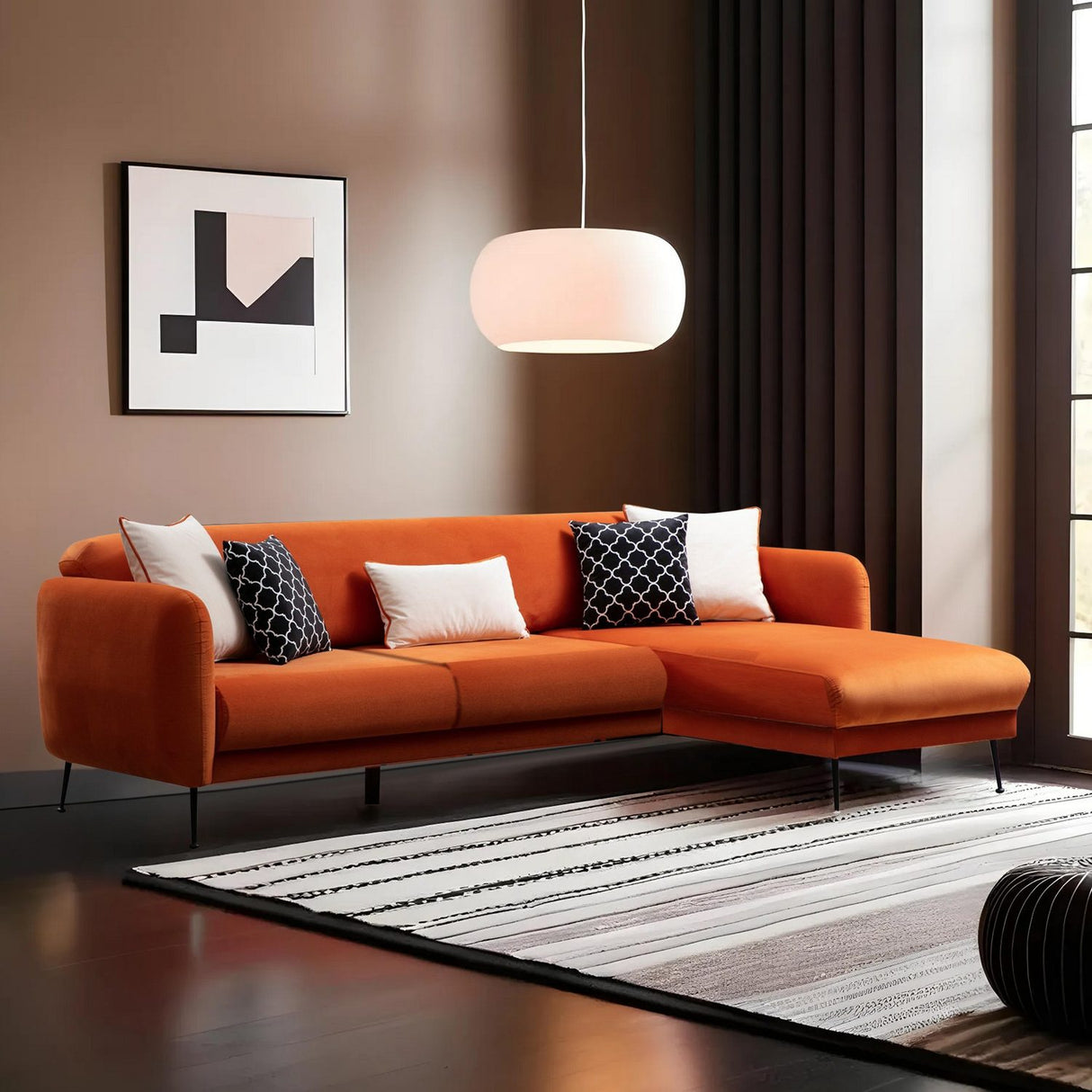 Roseau Hörn (270-170 x 98 x 85 cm) Bäddsoffa, hörn Höger