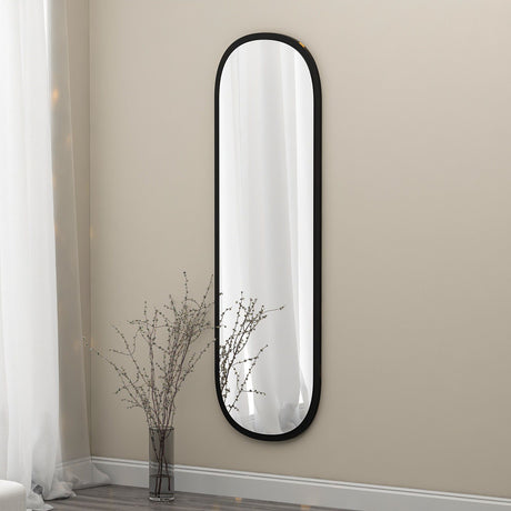 Lima (40 x 120 x 2,2 cm) Spegel Svart