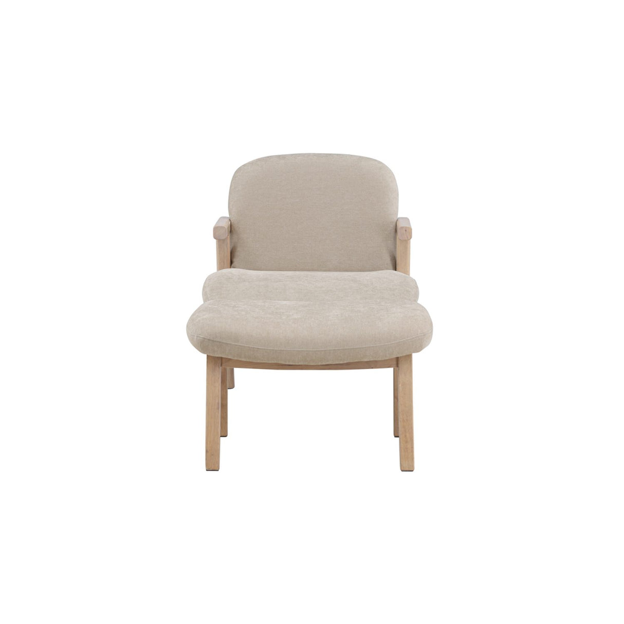 Rile Fåtölj Beige, Fåtölj + Ottoman