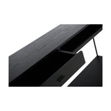 Regal Konsollbord Svartlackad Askfaner