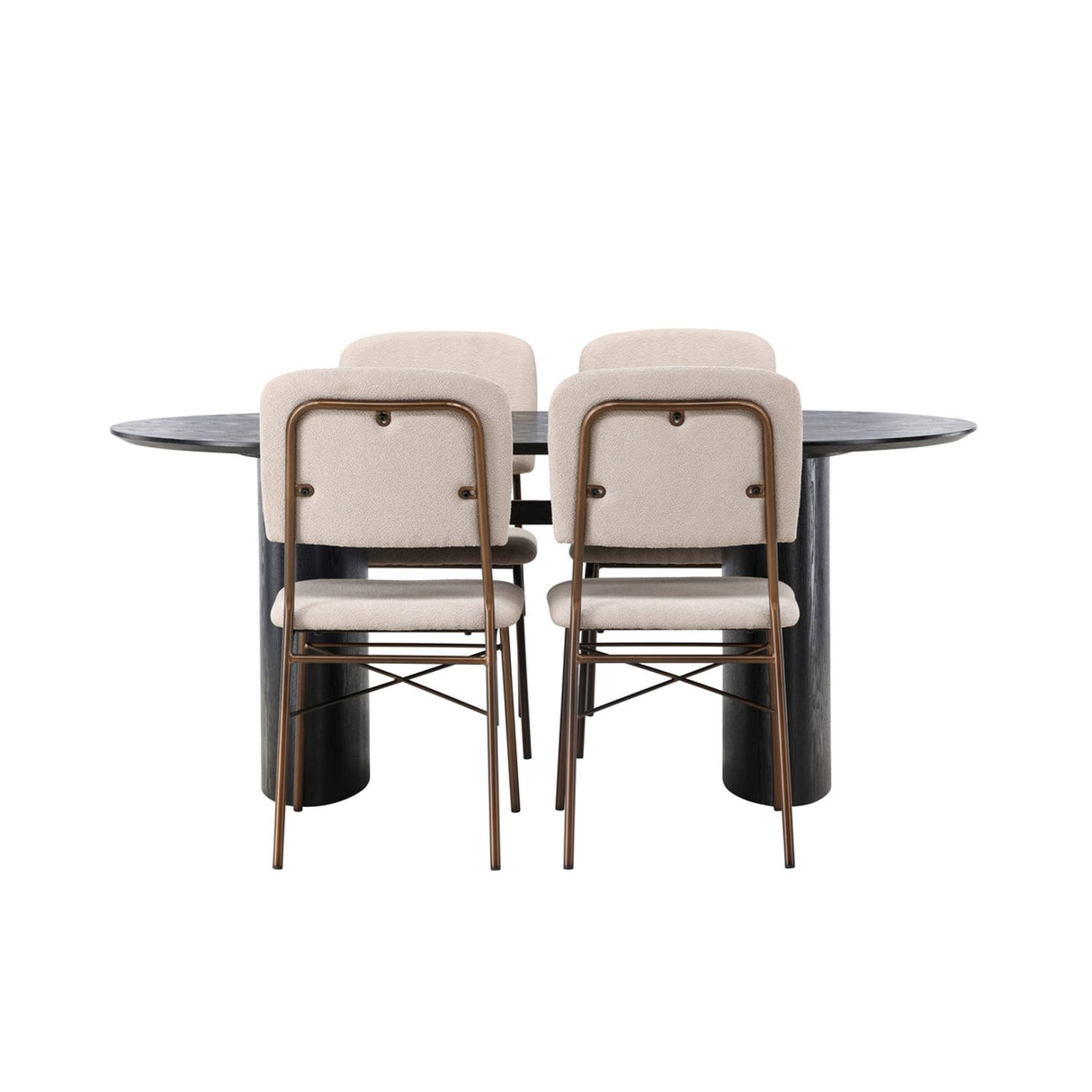 Isolde, Seda Oval matgrupp Beige,Brun, Svart, 180 x 90
