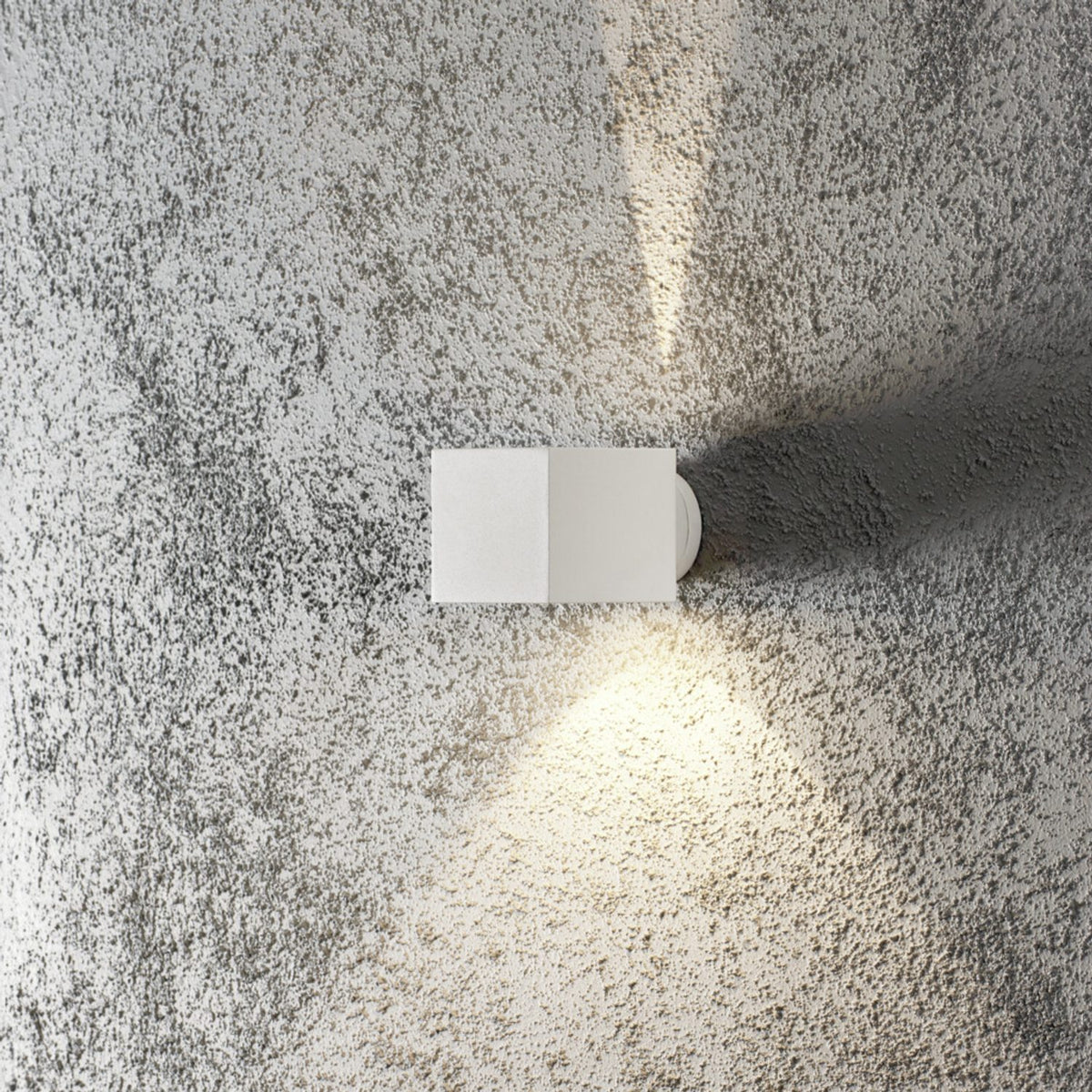 Modena G9 Fyrkantig Vägglampa Ute Vit