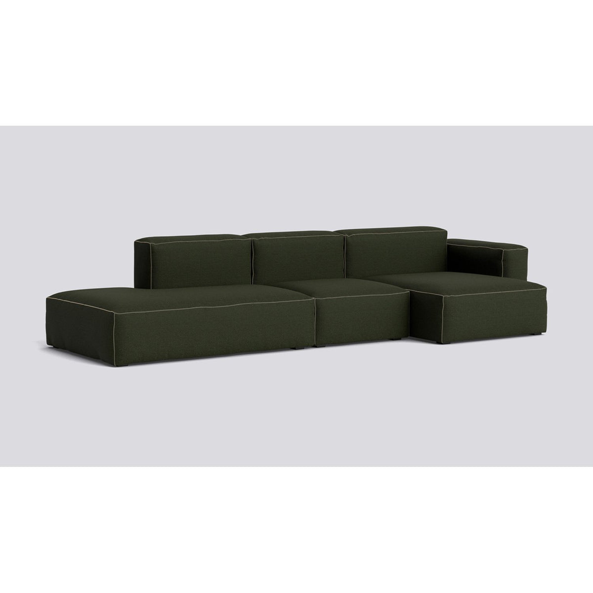 Mags Soft 3-sits, kombination 4 höger Soffa Maglia Dark green, Fast