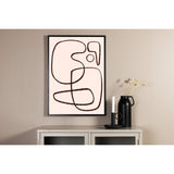 Linjekonst Poster Vit, 21 x 30 cm