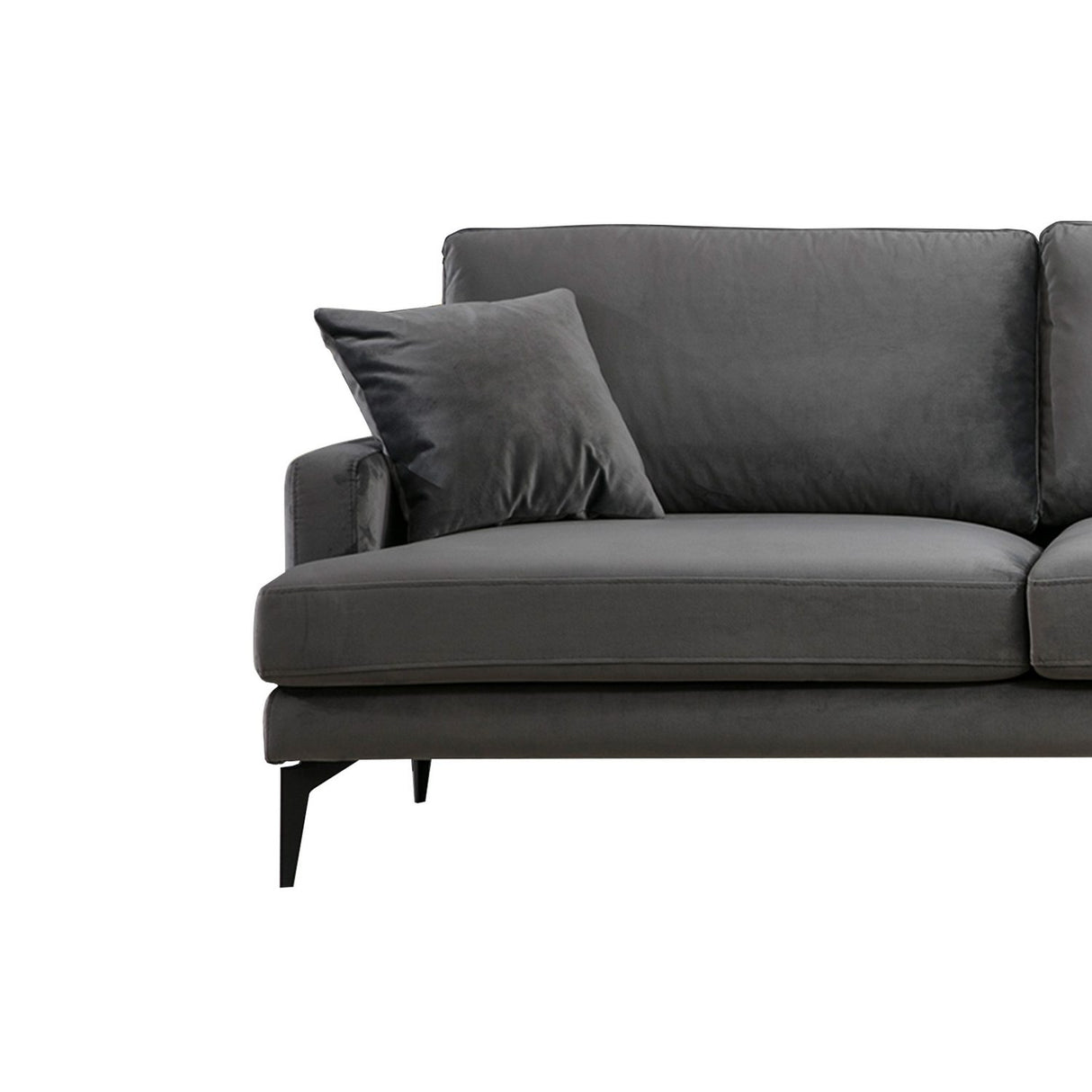 Quito Hörn (283-180 x 90 x 88 cm) Hörnsoffa Antracit, Vänster