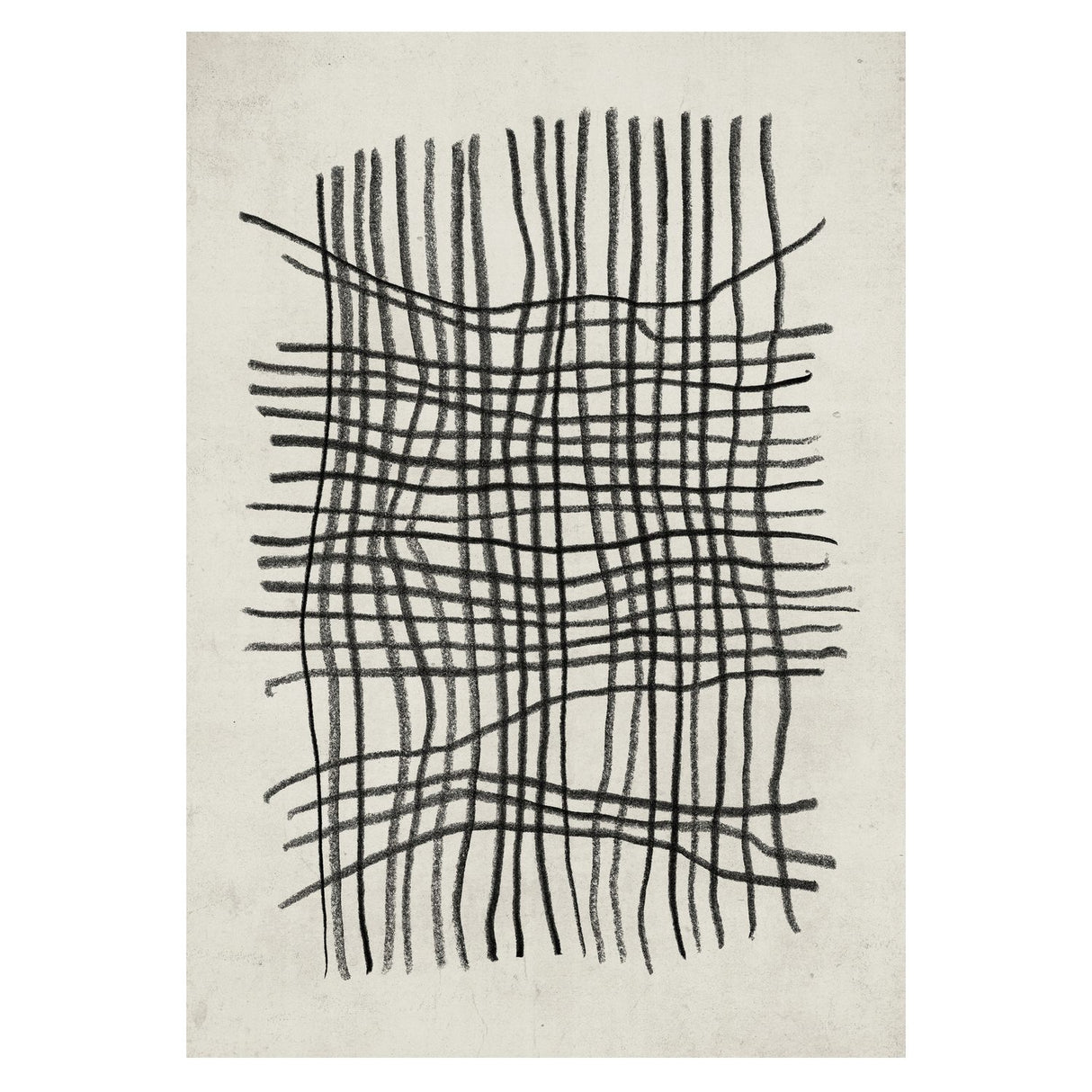 Linjekonst Poster Beige, 21 x 30 cm