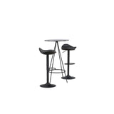 Bistro, Adesto Rund matgrupp Svart, Svart, ⌀60
