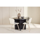 Strada, Lilja Oval matgrupp Beige, Svart, ⌀120