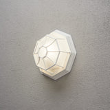 Budget Plafond E27 Vägglampa Ute Mattvit