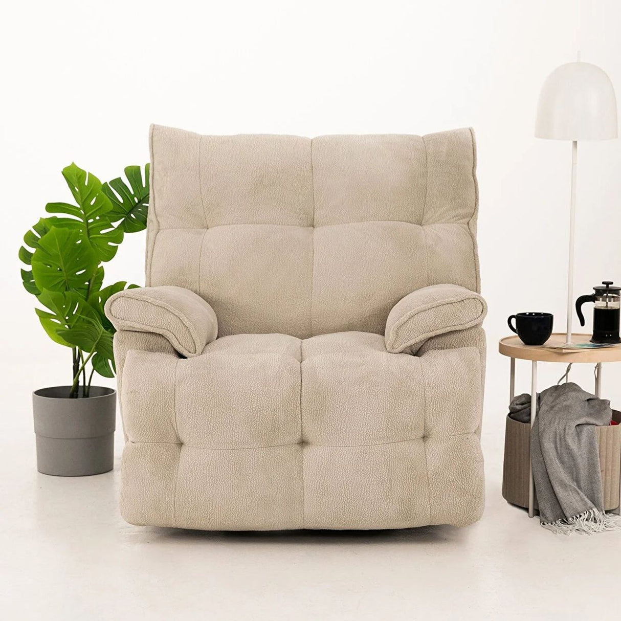 Mandy Electrisk Reclinerfåtölj Kräm
