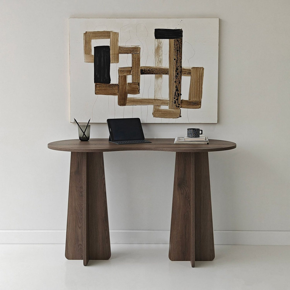 Nicosia (120 x 75 x 60 cm) Skrivbord Valnöt