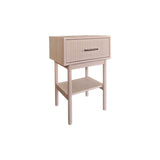 Lyon Sängbord 1 låda Vitpigmenterad ek, 66 cm