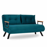 Apia 2-sits (25 x 134 x 121 cm) 2-sits bäddsoffa Petrolgrön