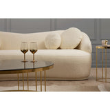 Ancona (225 x 76 x 98 cm) Kräm 3-sitssoffa