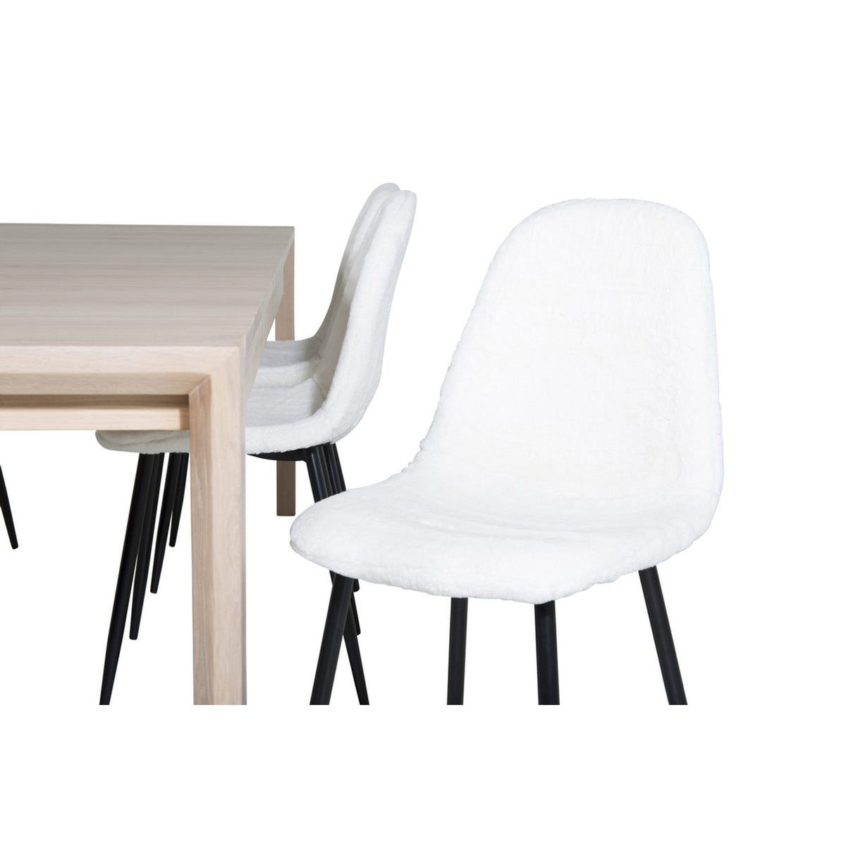 Slider, Polar Rektangulär matgrupp Svart, vit, Vitlaserad, 170 x 95