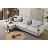 Quito Relax (185 x 95 x 92 cm) Hörnsoffa Creme