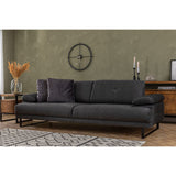 Quito (239 x 99 x 83 cm) 3-sits bäddsoffa Antracit