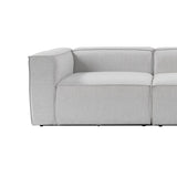 Fora (297 x 66 x 190 cm) Hörnsoffa Grå
