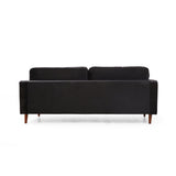 Rom (215 x 90 x 70 cm) 3-sitssoffa Svart ek