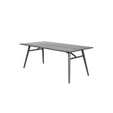 Sleek Rektangulärt matbord Svart, Fanér, 195 x 95