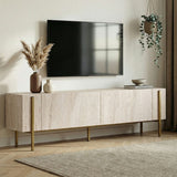 Carlito TV-bänk Travertine Gold