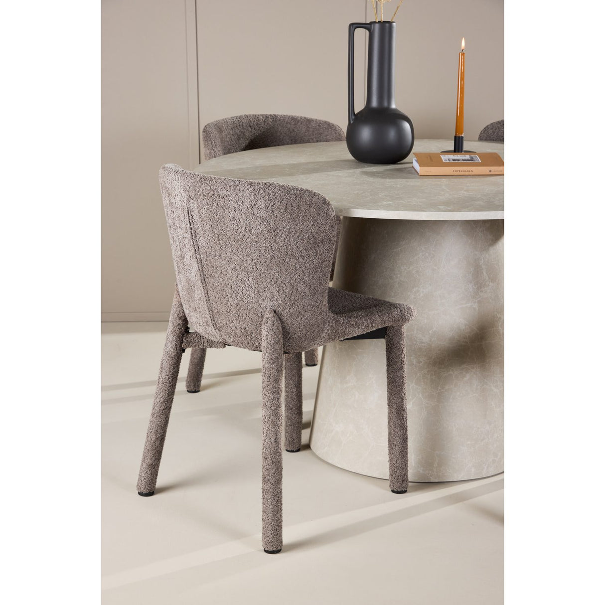 Lanzo, Astoria Runt matgrupp Brun, Beige, 4st