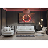 Livorno (188 x 85 x 92 cm) Vit 2-sitssoffa