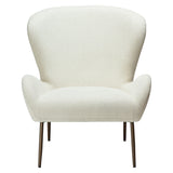 Glam Loungefåtölj Bone White, Antique Brass, 85 cm