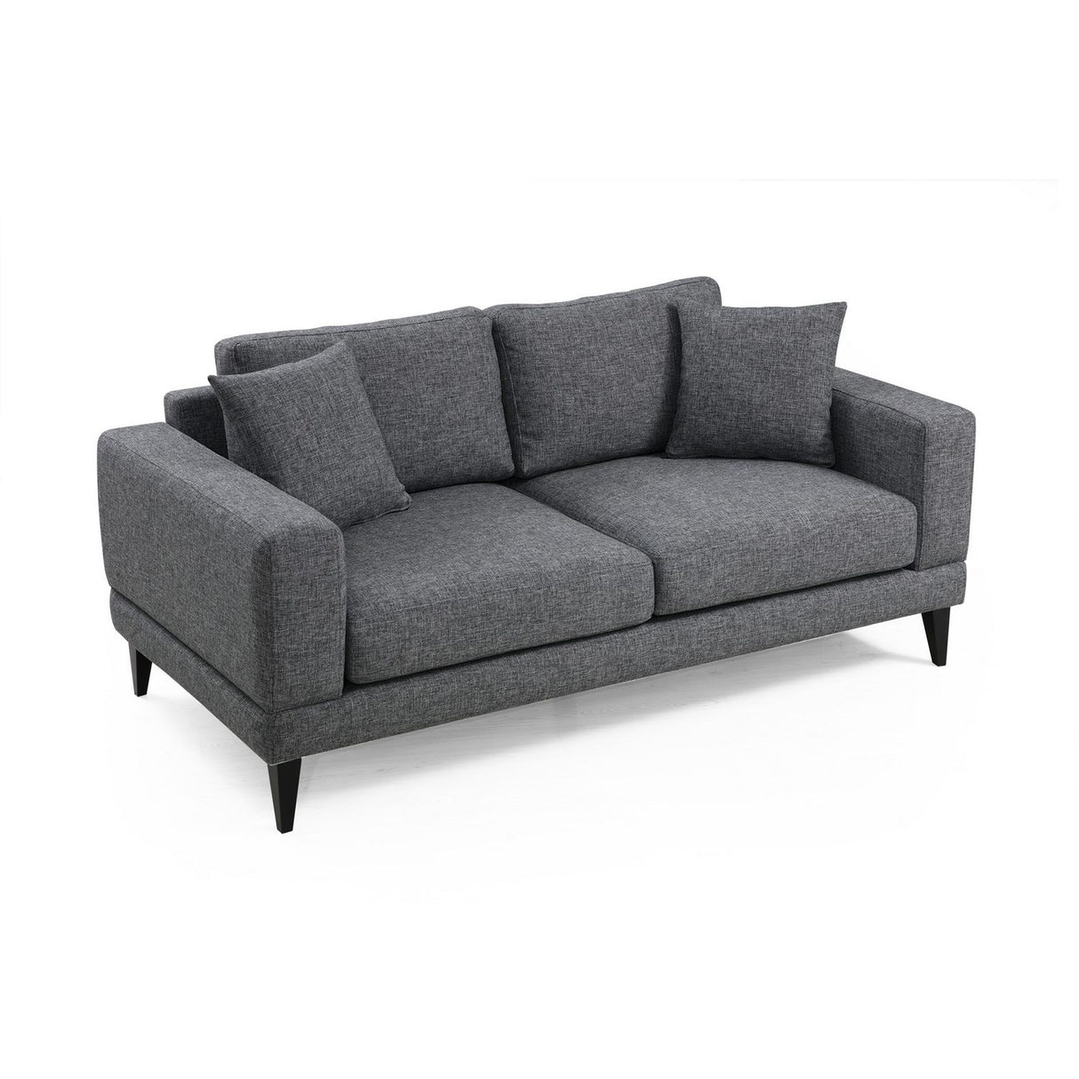 Helsingfors 2-sits (180 x 90 x 85 cm) Mörkgrå 2-sitssoffa
