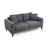 Helsingfors 2-sits (180 x 90 x 85 cm) Mörkgrå 2-sitssoffa